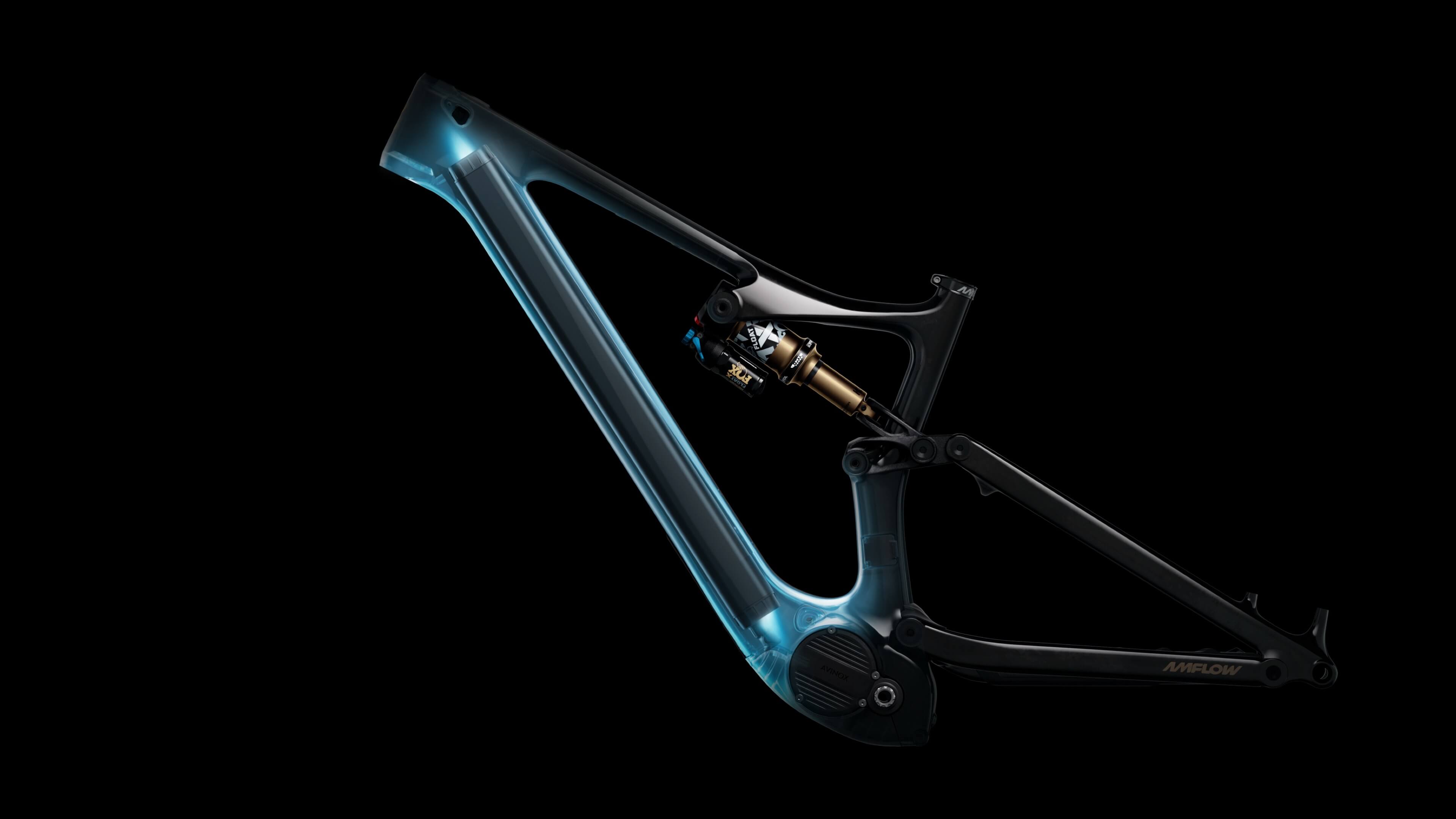 Amflow carbon frame met ruimte voor de geïntegreerde accu